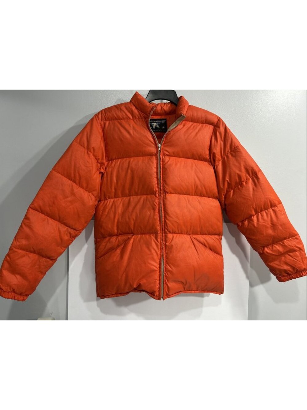 Vintage Mountain Products Corp MPC Down Jacket Orange Hooded Puffer Men's M